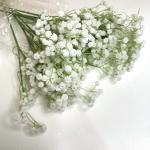 Гілка гіпсофіли силіконова. 60 см. Білий.