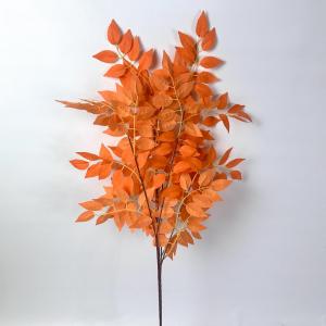 Гілка з листям ясена. 80 см. Помаранчевий.