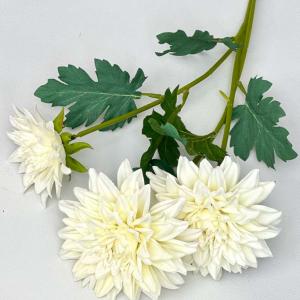 Гілка з жоржинами. 55 см. Біла.